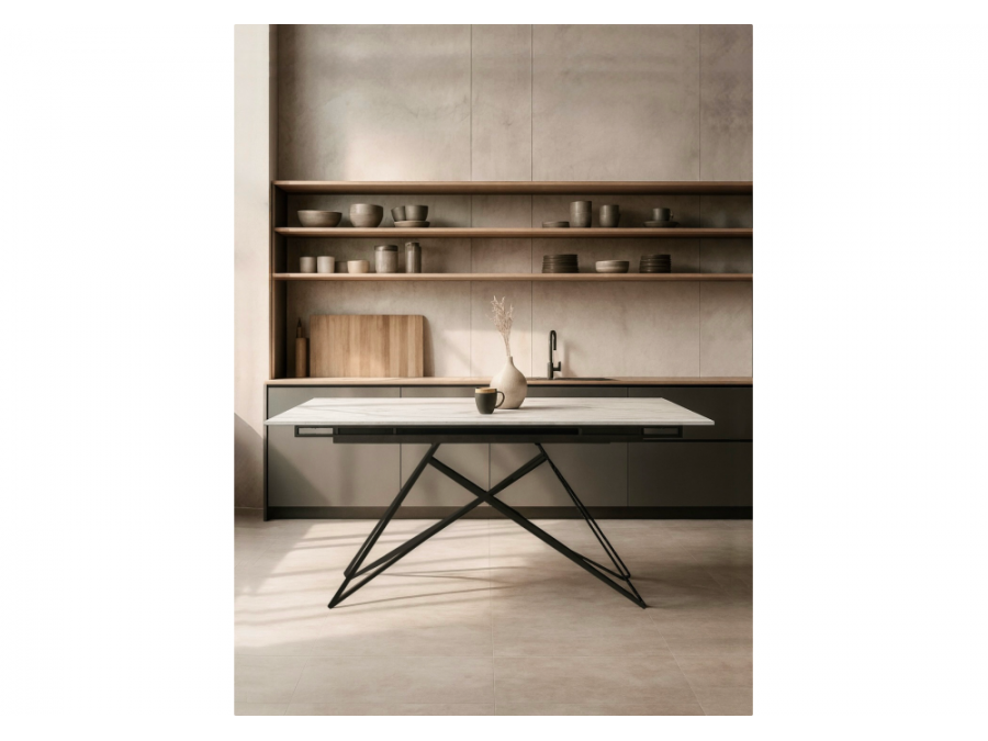 Блэкберн 140(200)х80 белый мрамор snow white / черный