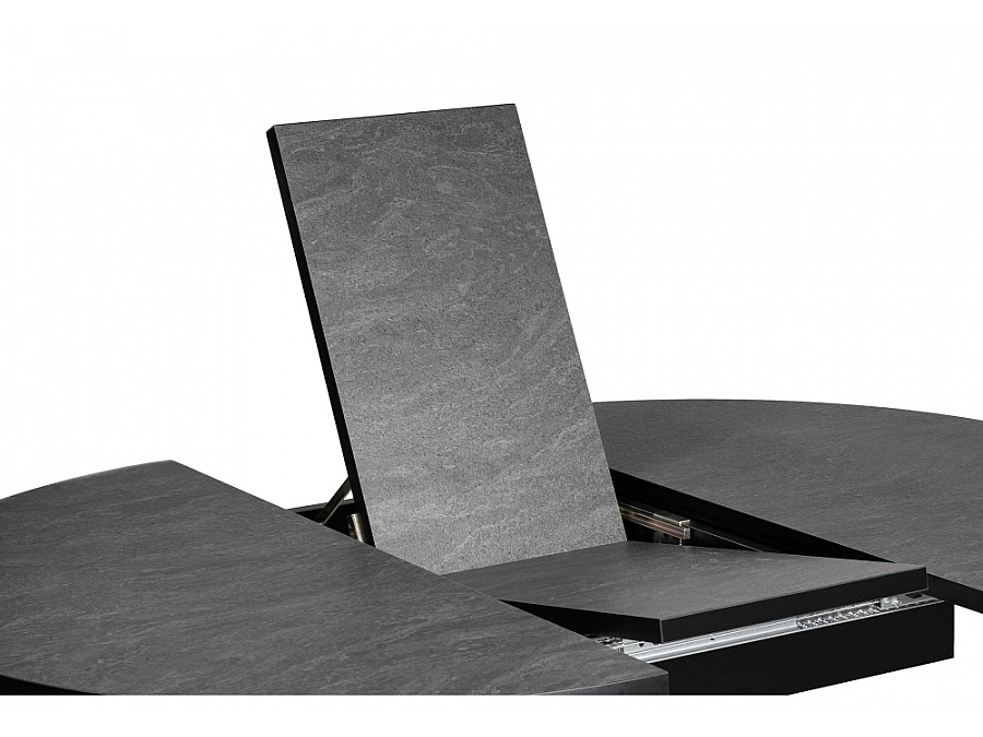 Стол деревянный Регна 100(130)х100х75 черный / бежевый