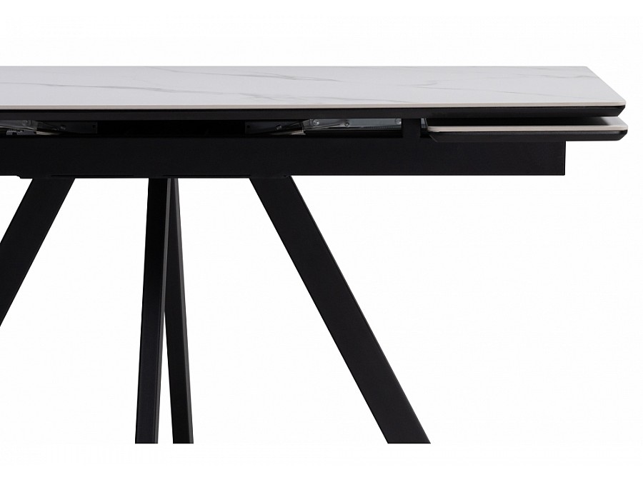 Вилли 140(200)х80 белый мрамор snow white / черный