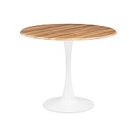 Стол деревянный Тулип 90х73 дуб вотан / белый