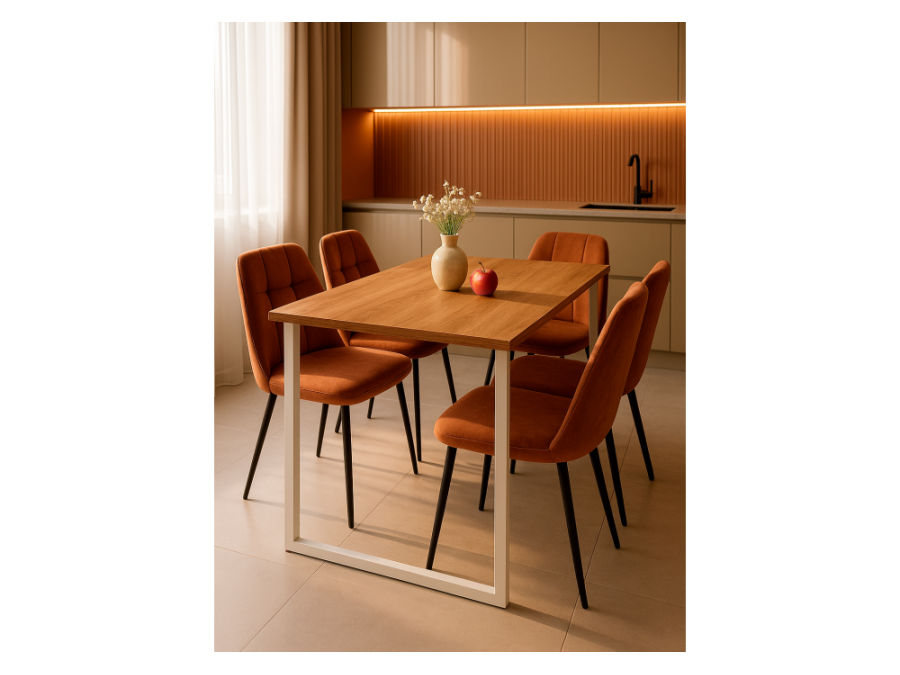 Лиман 140 x 80 дуб крафт золотой / белый матовый