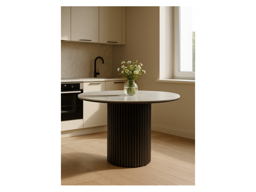 Барел 90 белый мрамор snow white / черный