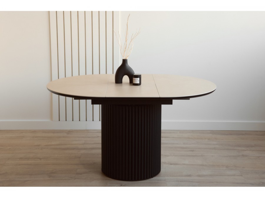 Стивен 100(140) okara light yellow / черный