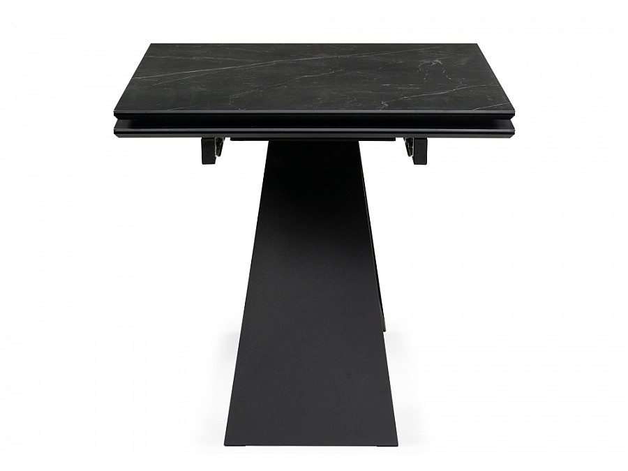 Керамический стол Ноттингем 160(220)х90х77 черный мрамор / черный