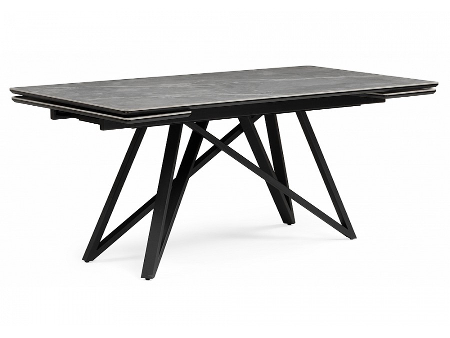 Вилсон 160(220)х89 серый мрамор larka grey / черный