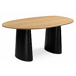 Стол деревянный Ares дуб / черный