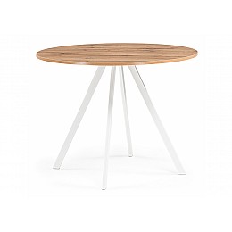 Стол деревянный Баргел 90х90х75 дуб вотан / белый