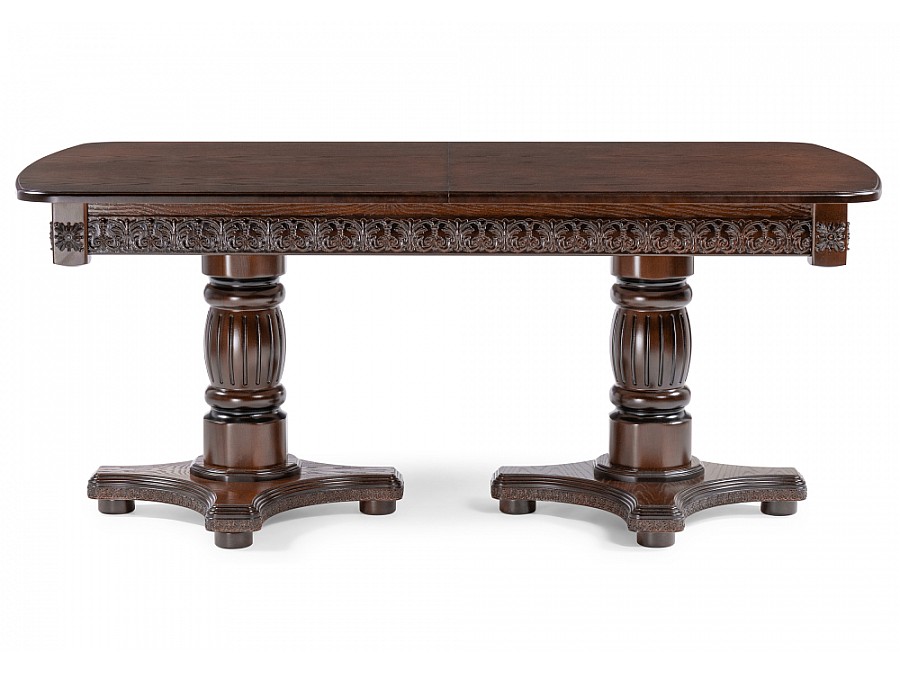 Стол деревянный Морнит 180(240)х100х76 орех темный / орех