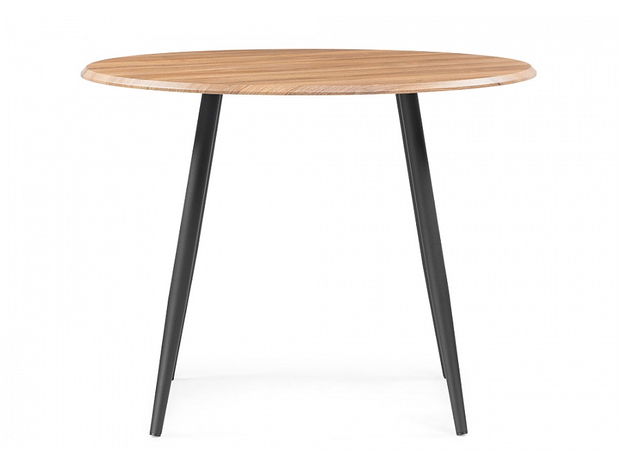 Стол деревянный Абилин 100 дуб вотан / черный матовый