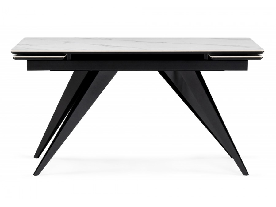 Дарвин 160(220)х89 белый мрамор snow white / черный