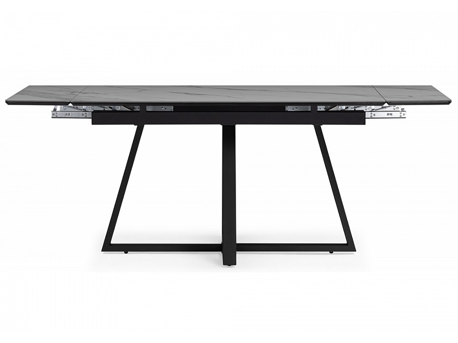 Памелла 140(200)х80 серый мрамор larka grey / черный