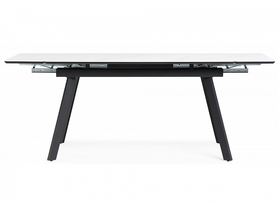 Норман 140(200)х80х75 белый мрамор alpin white / черный