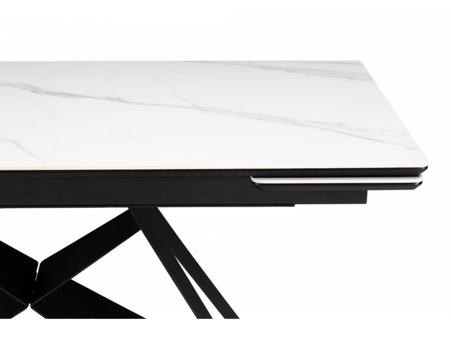 Блэкберн 140(200)х80 белый мрамор snow white / черный