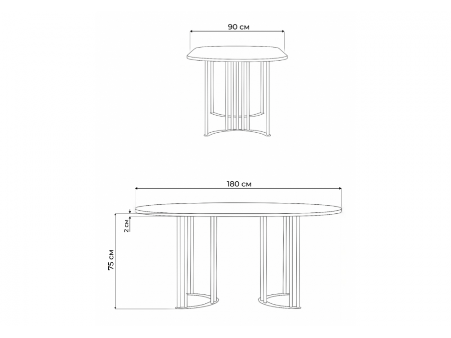 Хьюго О 180 х 90 шагрень пленка / белые ноги