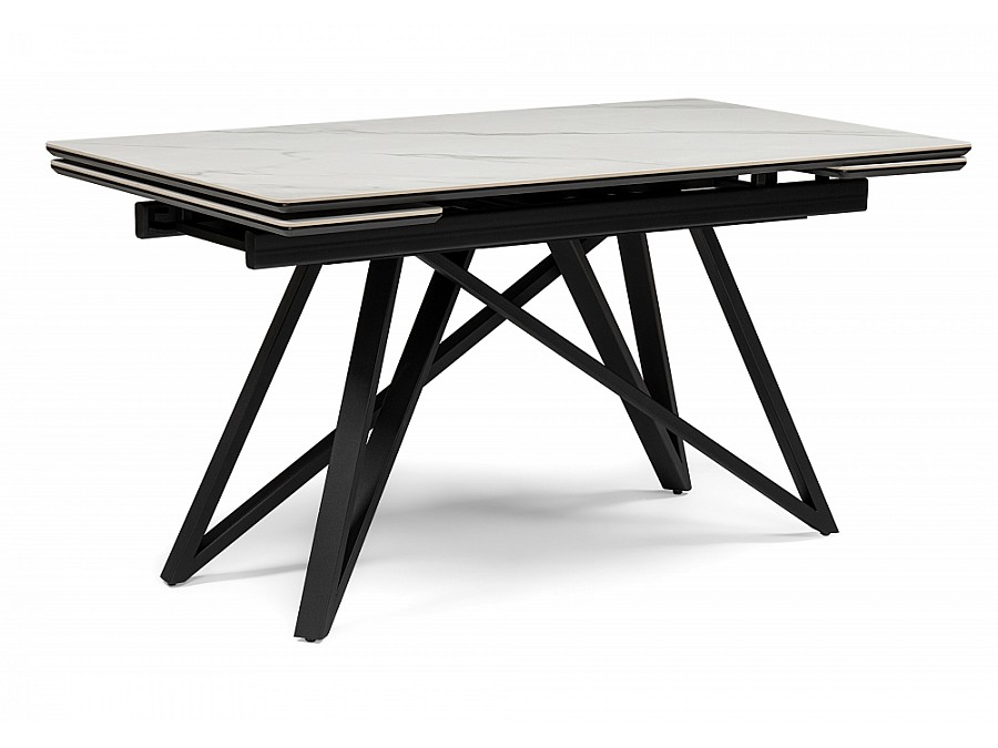 Вилсон 140(200)х80 белый мрамор snow white / черный