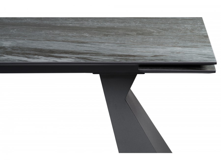 Керамический стол Денхольм 240(300)х100х75 mosco nero matt / черный