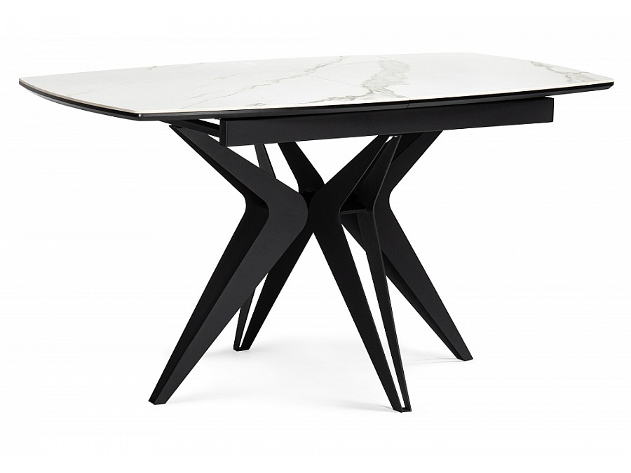 Риполь 140(180)х80 белый мрамор snow white / черный