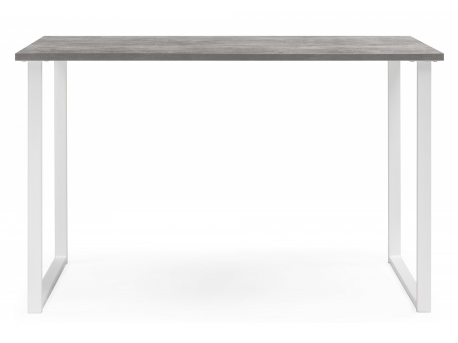 Лиман 117 x 77 бетон светлый / белый матовый