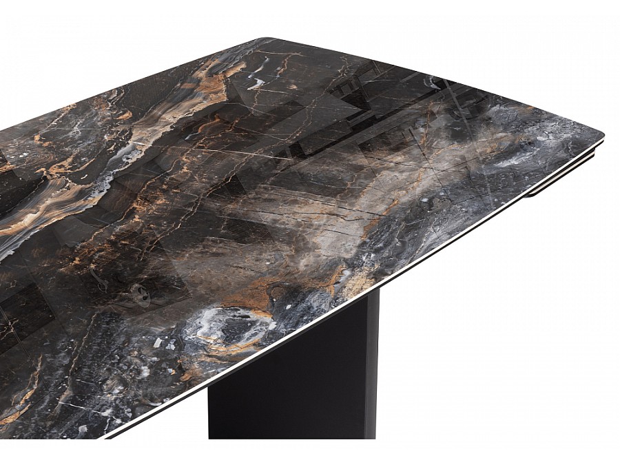 Керамический стол Маре 200(260)х100х77 neodom titanium lawa nero / черный