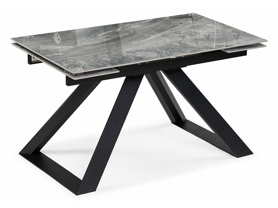 Керамический стол Гарднер 140(200)х80х76 оробико / черный