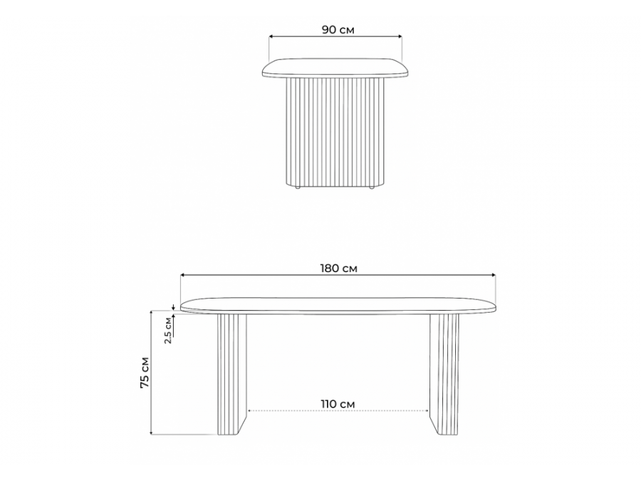 Бавария B 180 х 90 белая пленка шагрень / белый