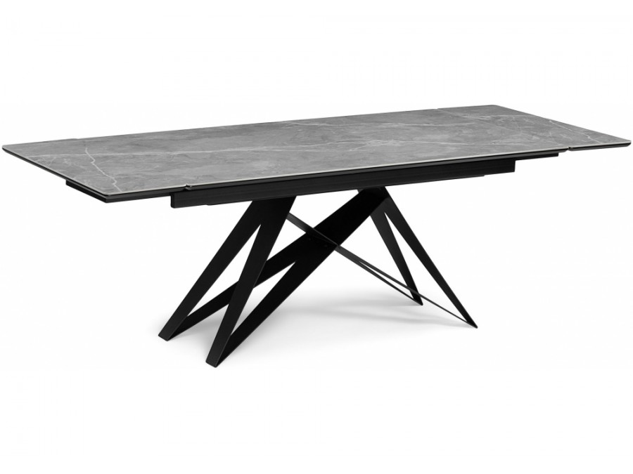 Блэкберн 140(200)х80 серый мрамор larka grey / черный