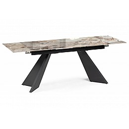 Керамический стол Ливи 140(200)х80х78 patagonia bronze / черный