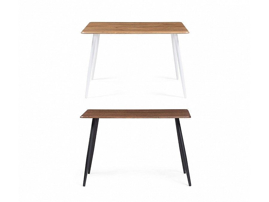 Стол деревянный Кангас 120х80х77 орех кантри / черный