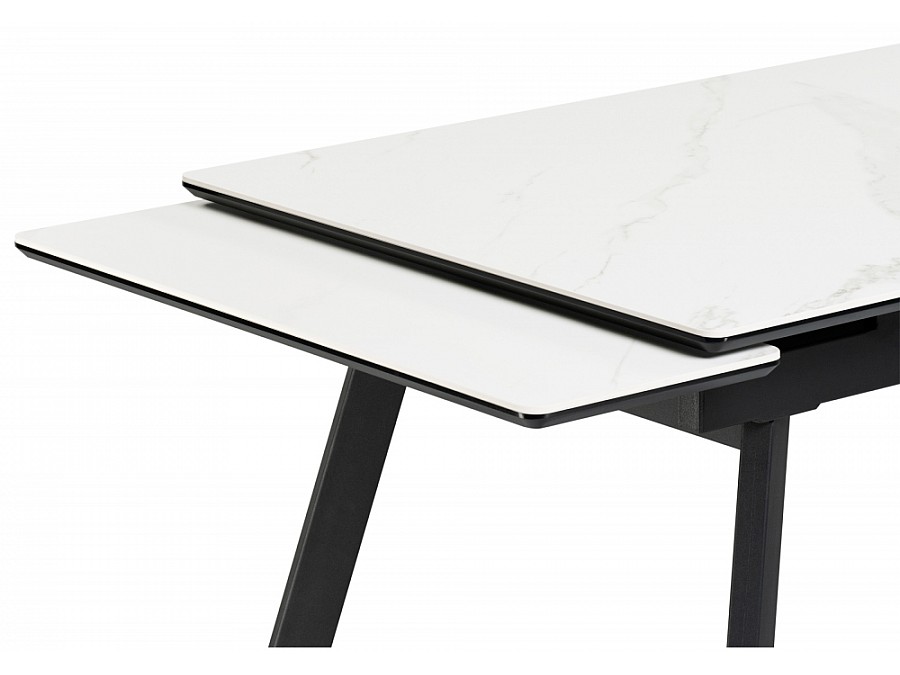 Норман 140(200)х80х75 белый мрамор alpin white / черный