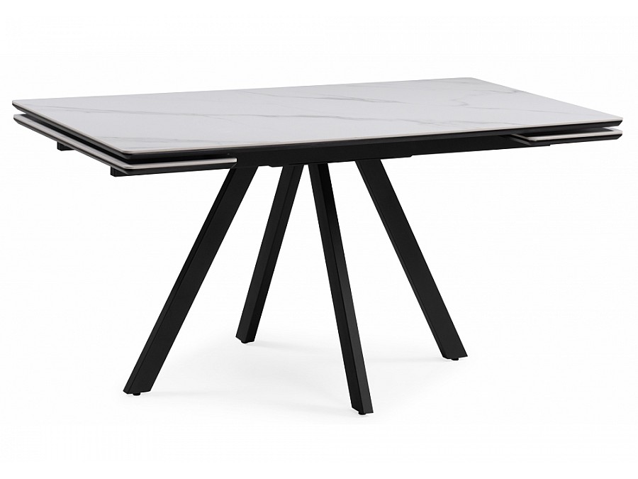 Вилли 140(200)х80 белый мрамор snow white / черный