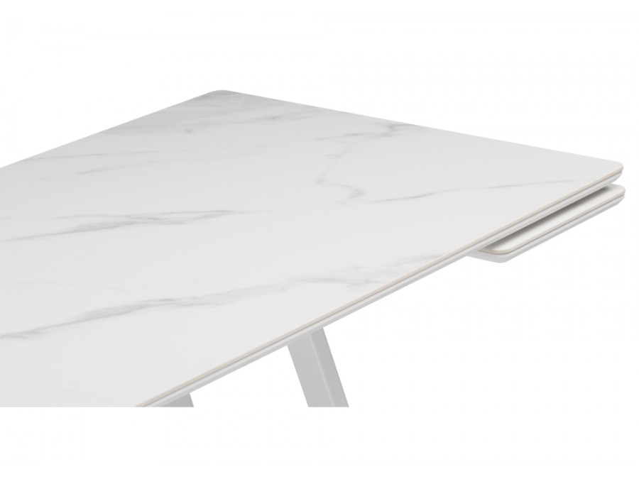 Памелла 140 (200) х 80 белый мрамор alpin white / snow white / белый