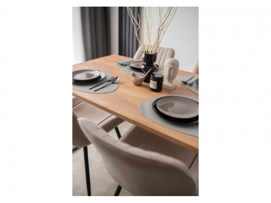 Лиман 140 х 80 дуб крафт золотой / черный матовый