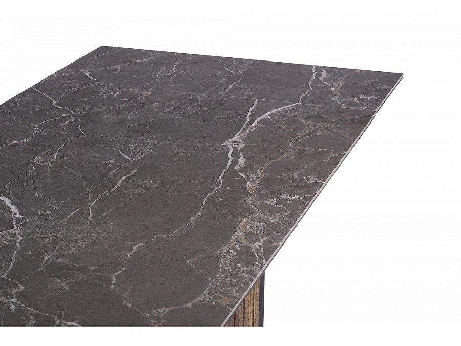 Саливан 180x90 черный кварц / дуб бомонд лофт