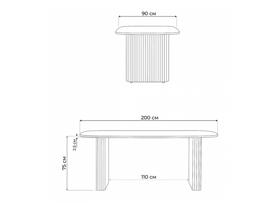 Бавария B 200 х 90 белая пленка шагрень / белый