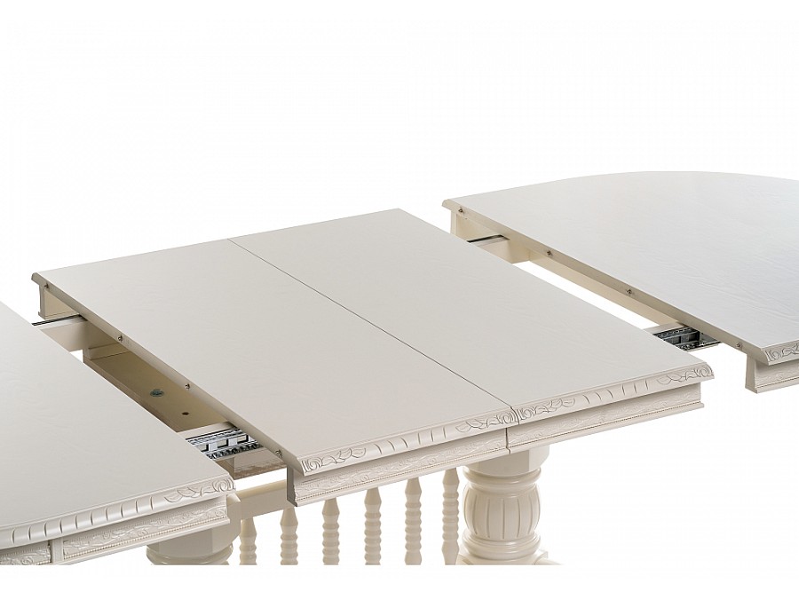 Стол деревянный Кантри 160(200-240)х107х78 слоновая кость