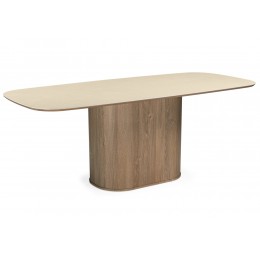 Эллипсо 200х90 okara light yellow / дуб американский