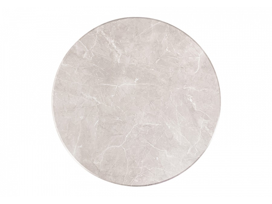 Стол деревянный Абилин 90 мрамор светло-серый / черный матовый