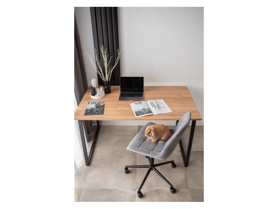 Лиман 140 х 80 дуб крафт золотой / черный матовый