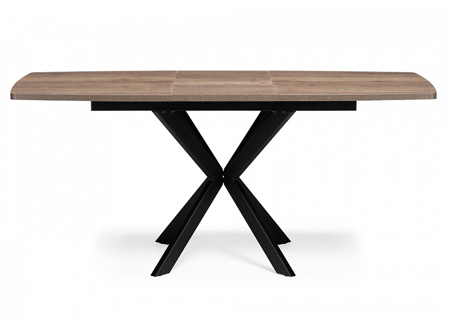 Стол деревянный Палу 130(170)х80х75 дуб галифакс табак / черный