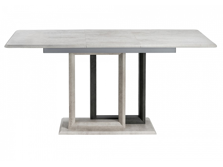 Стол деревянный Санса 120(160)х80х76 камень темный / камень светлый