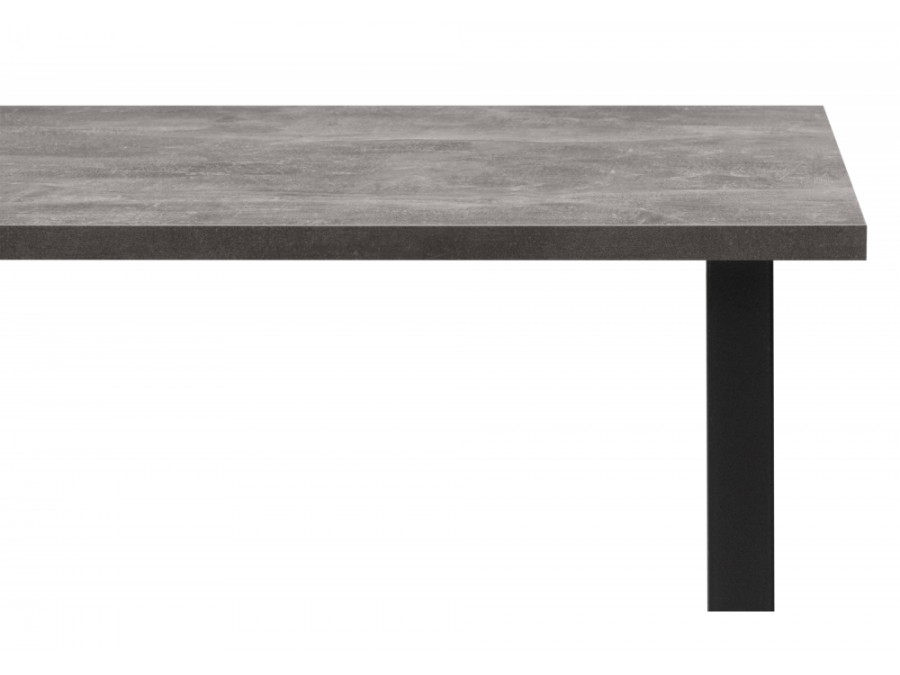 Лиман 140 х 80 бетон светлый / черный матовый