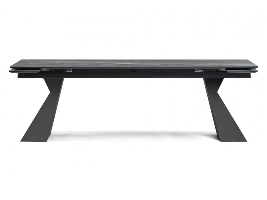 Керамический стол Денхольм 240(300)х100х75 mosco nero matt / черный