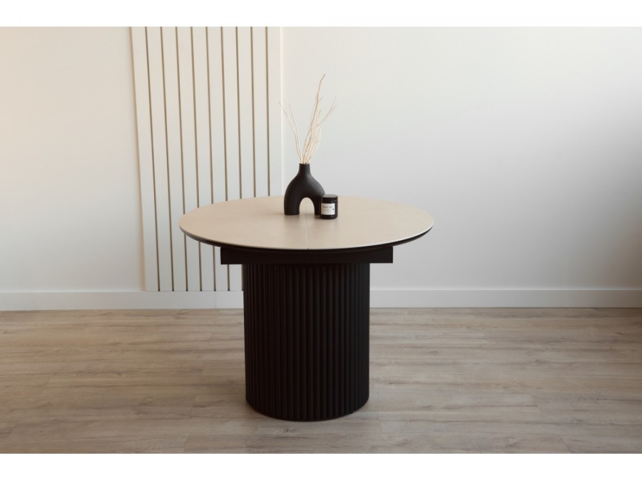 Стивен 100(140) okara light yellow / черный