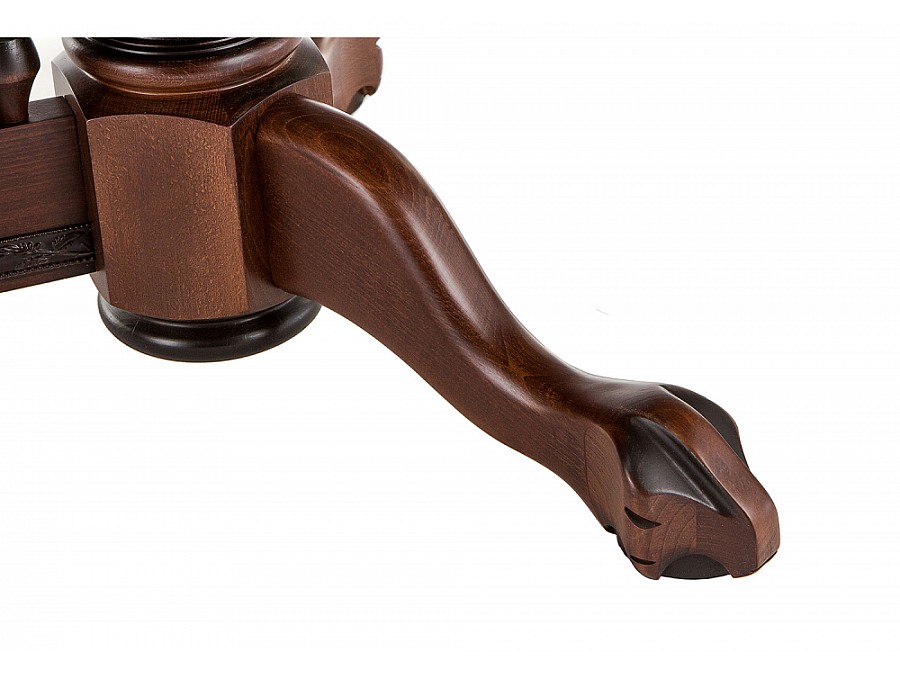 Стол деревянный Кантри 160(200-240)х107х78 орех с коричневой патиной