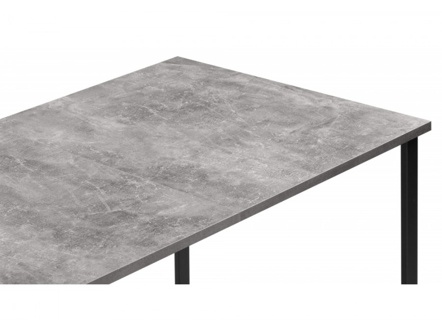 Лиман 117 (157) x 77 бетон светлый / черный матовый