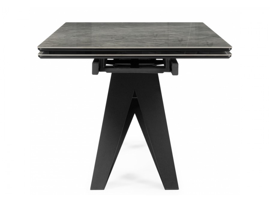 Блэкберн 160(220)х89 серый мрамор baolai / черный