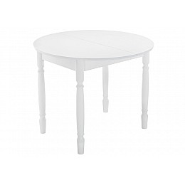 Стол деревянный Аттер 90(120)х90х73 белый