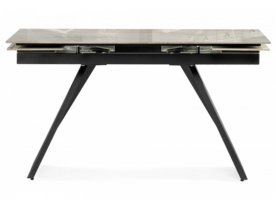 Керамический стол Хорсборо 140(200)х80х79 dyna fantasico grey / черный