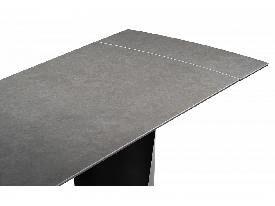 Керамический стол Готланд 160(220)х90х79 ink gray / черный