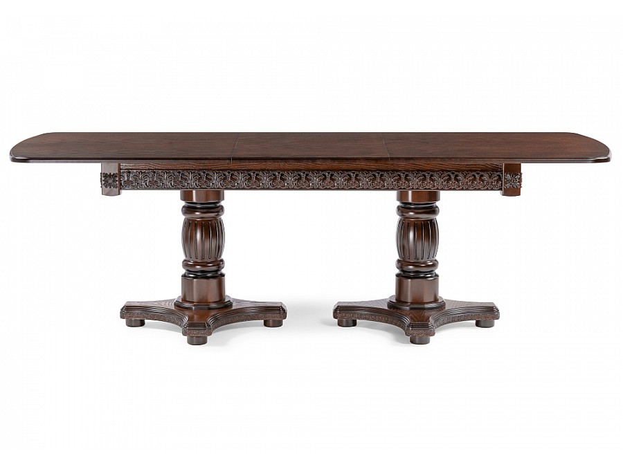 Стол деревянный Морнит 180(240)х100х76 орех темный / орех